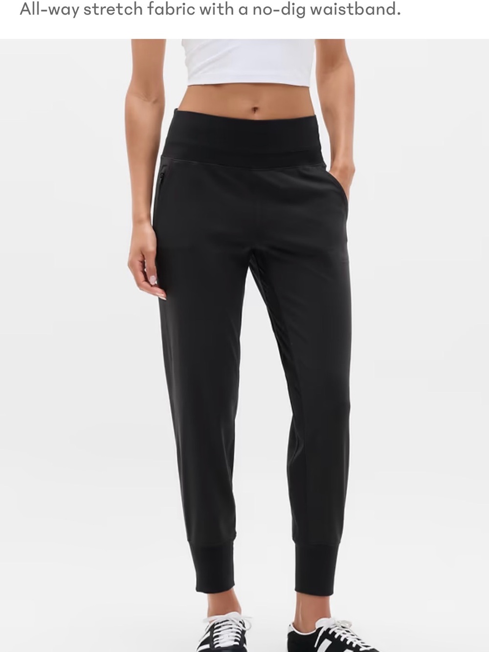 Athleta Venice High Rise Jogger - Color Black - Size Small Tall
